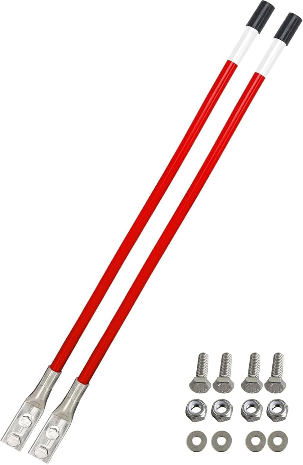 27 '' Snow Plow Blade Marking Guide Kit Red Internal All Steel Wire Never Breaks 304LStainless Steel Goint for Boss Blizzard Western plows 62265,and Most Snow Plow SUV,UTV,ATV Pickup Trucks