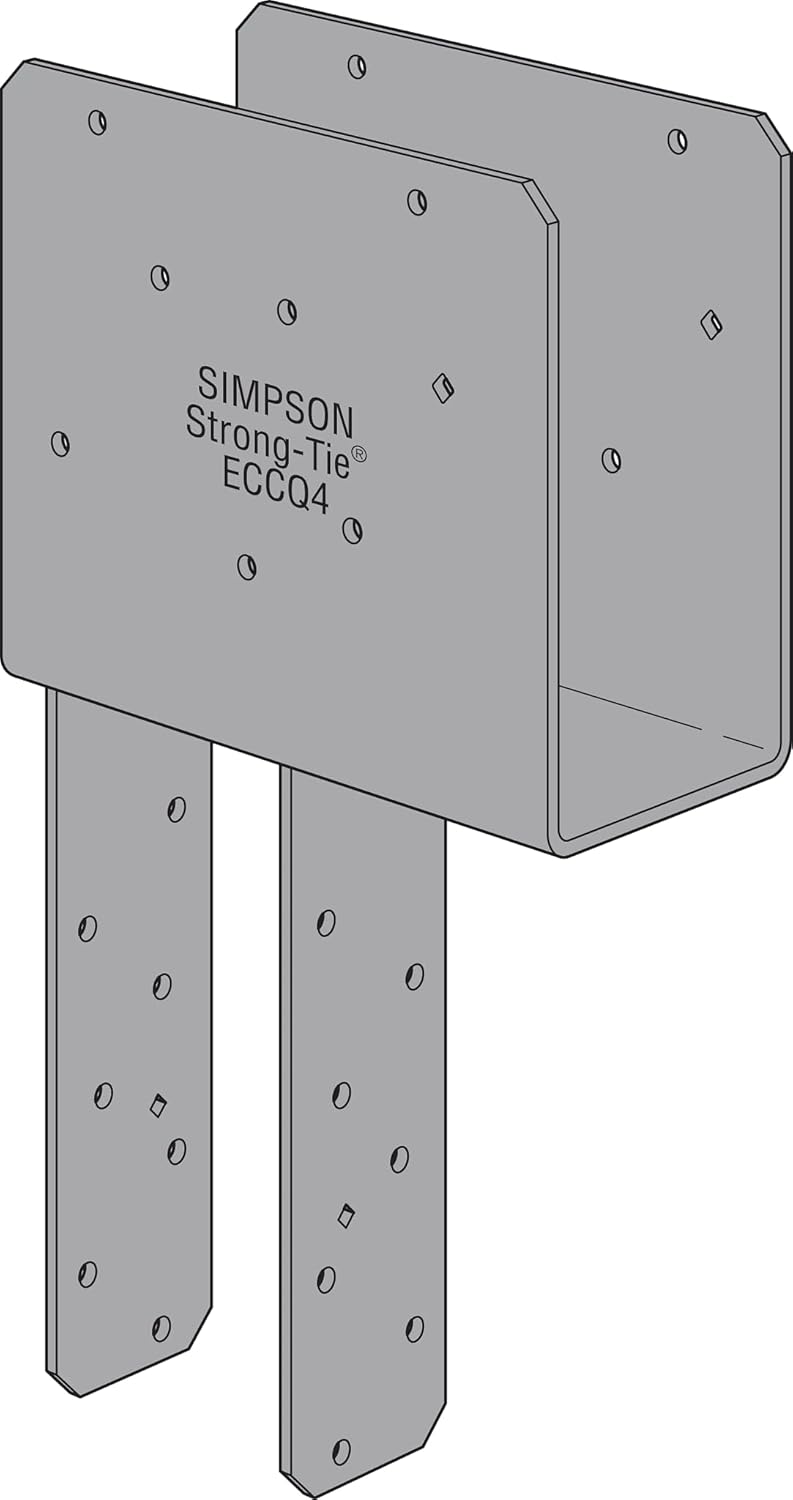 Simpson Strong-Tie ECCQ44SDS2.5 ECCQ End Column Cap for 4X Beam, 4X Post, with Strong-Drive SDS Screws