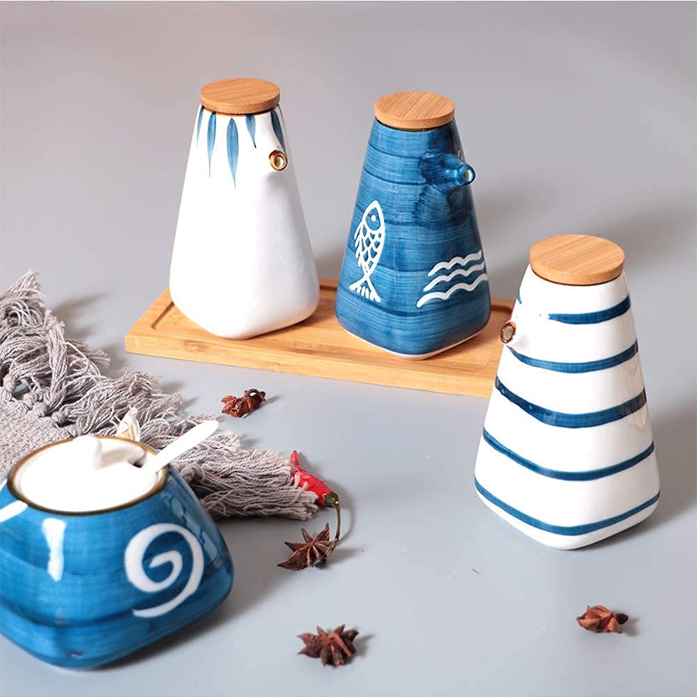 Dozownik do oliwy z oliwek, butelka ceramiczna, zabytkowa butelka na oliwę, ceramiczny pojemnik na ocet, dozownik do płynnych przypraw do gotowania w kuchni, puszka