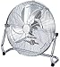 Price comparison product image Fab Fans® 16" High Velocity Metal Chrome Floor Standing Fan with 3 Speed Settings - Tilting Mechanism - Powerful Motor Circulation - 3 Speed Settings - No Assembly