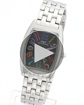 TECHNOS 国内正規品 T9928SS テクノス シルバー ホワイト 電池式 3気圧防水 ステンレス アナログ トノー型 3針 レディース 腕時計