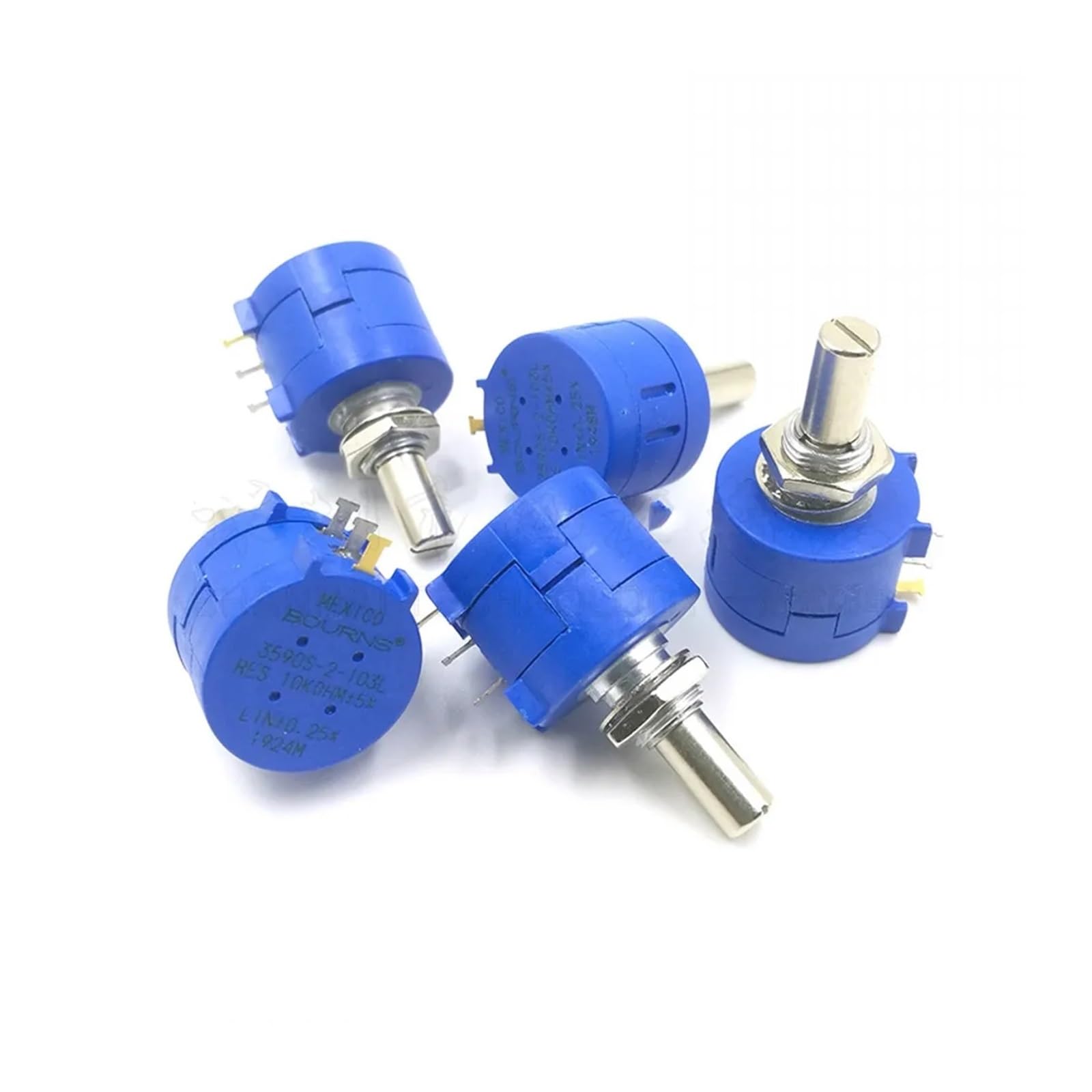 eufeifeiegds 10 STÜCKE 3590S Einstellbarer Widerstand Potentiometer 500 1 K 2 K 5 K 10 K 20 K 50 K 100 K Ohm 3590S-2-103L 101 102 103 104 201 202 203 502 503 wefeiegds(10K Ohm)