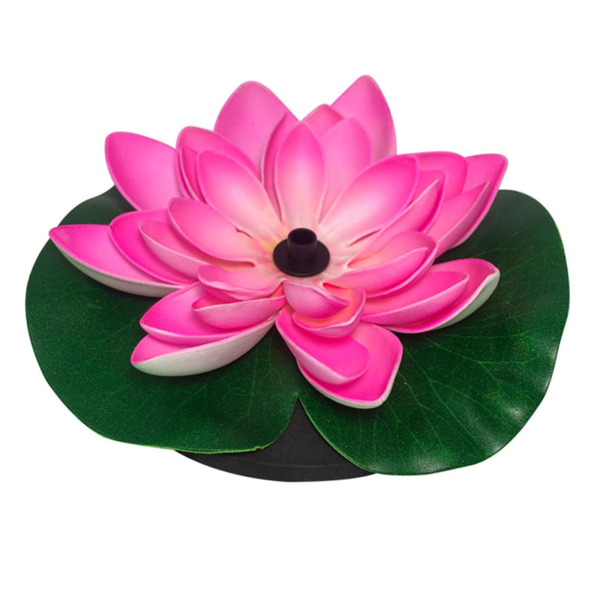 TEHAUX Pompa Circolazione e da a Dell'ossigeno Decorazione di Giardino Solare Forma Fiore di Loto, Design Galleggiante Plastica, Spruzzo D'acqua per Fontana in Piscina e Laghetto