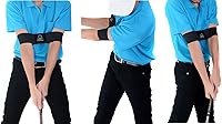 Vista 2 de Entrenador para el Swing de Golf, Banda Correctora de Swing para el Brazo, Swing Fácil Negro