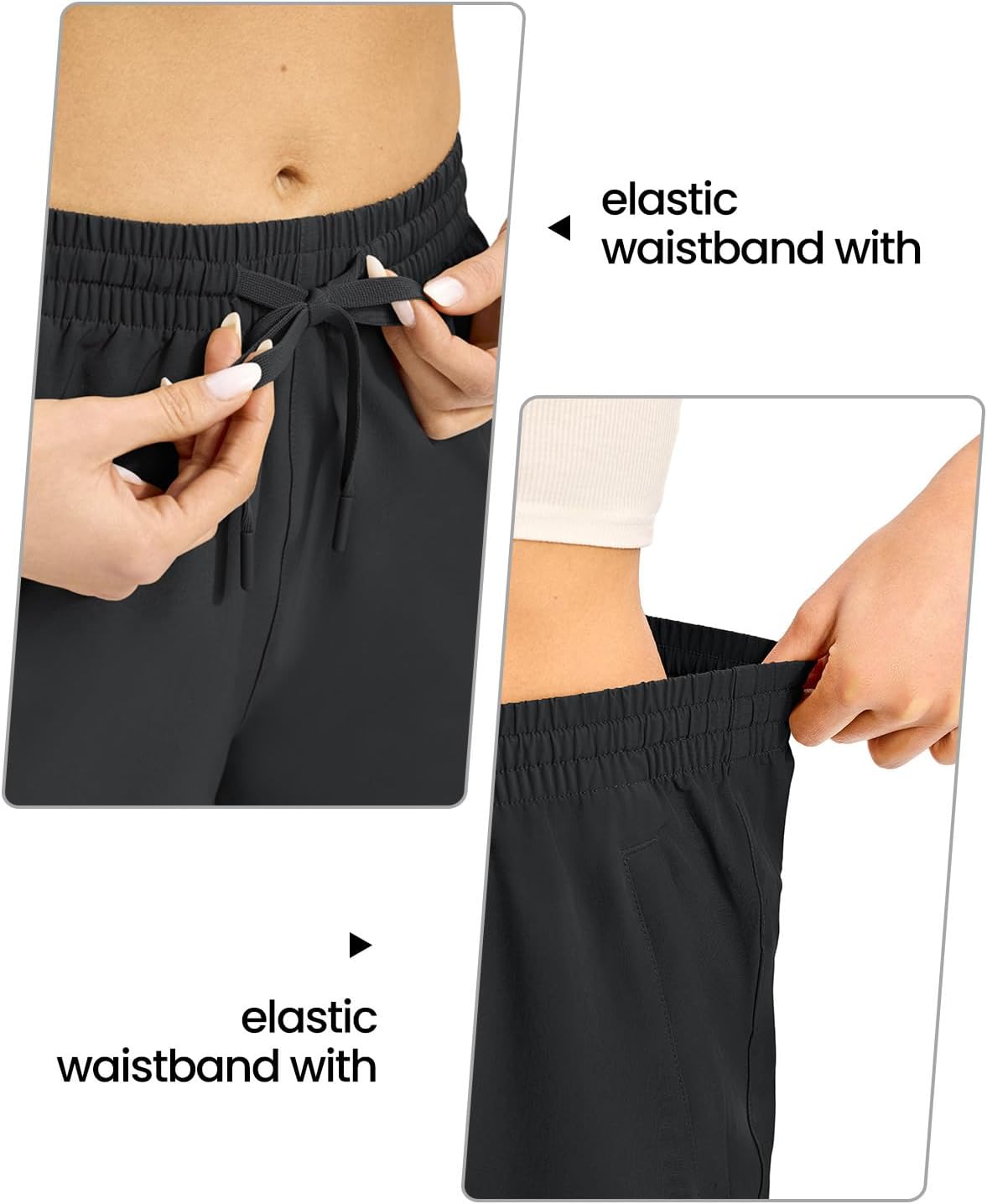 TBMPOY Women's Hiking Cargo Shorts 8.5" Lightweight Quick-Dry Water Resistant Athletic Shorts with Zipper Pockets - Image 6