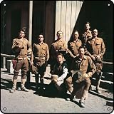 La Horde Sauvage THE WILD BUNCH by Sam Peckinpah Vintage Metal Square Tin Sign Movie 12x12 Inch Funn