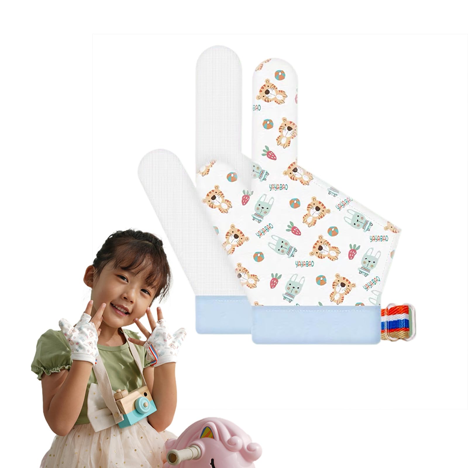 Thumb Sucking Stop for Kids, Comfortable and Breathable Thumb Sucking Guard, Baby Stop Finger Sucking and Nail Biting(XL)