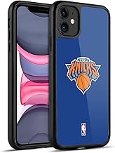 Head Case Designs sous Licence Officielle NBA Bleu New York Knicks Logo Coque en Gel renforcée [Protection de Qualité Militaire] Compatible avec Apple iPhone 11