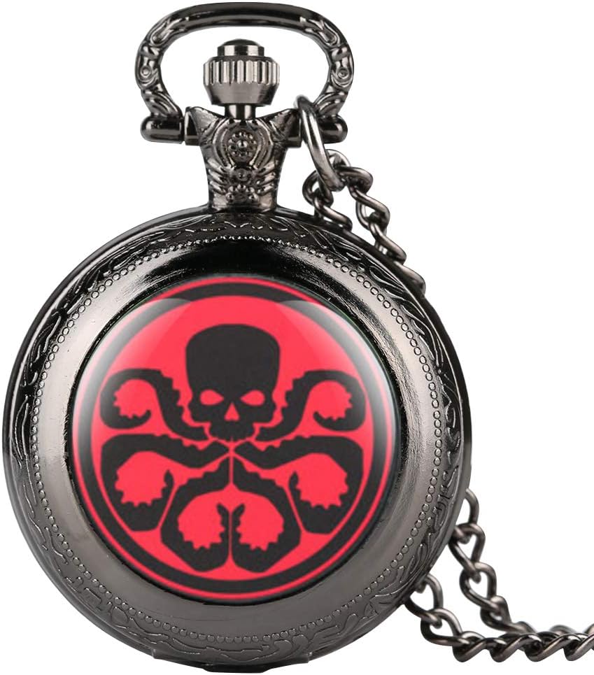 Doctor Octopus Small Pocket Watch, Cartoon Pendant for Boys, Gifts for Kids