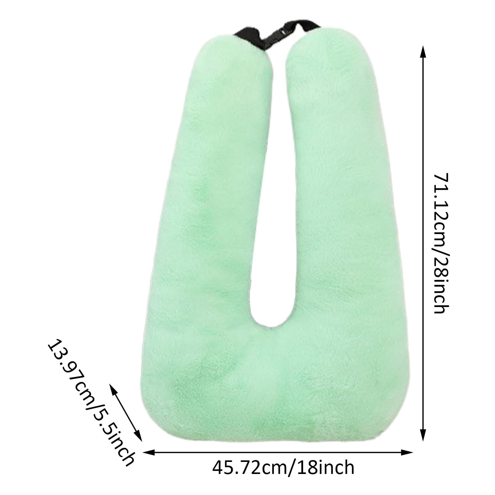 Cuscino da viaggio per bambini, morbido cuscino per dormire a forma di U, per adulti, leggero, rimovibile, per dormire, collo, poggiatesta e cintura di sicurezza, strumento per adulti e bambini | Cuscini Da Viaggio Ergonomici Supporto Collo E Corpo Poggia
