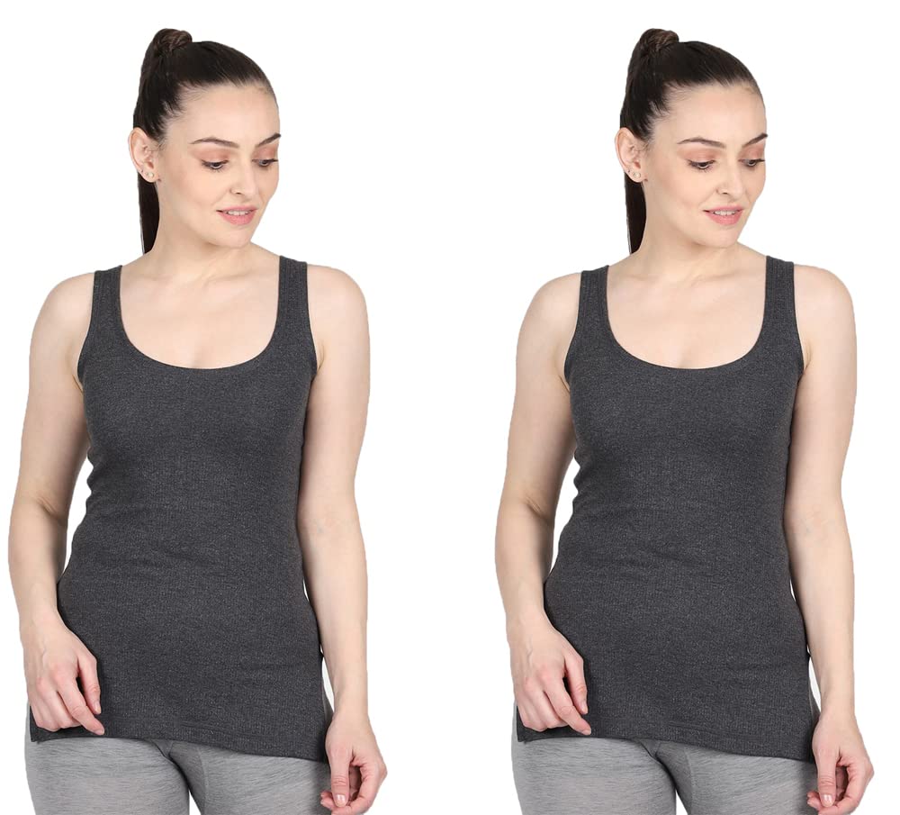 mahi fashion Women's Thermal Tank Top Slip Innwear Charcoal Pack of 2-picture-25
