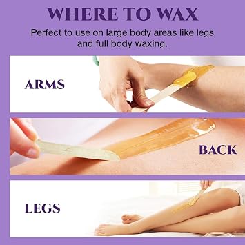 Satin Smooth Wax Sticks Large Applicator Wooden Waxing Stick for Hair Removal, Disposable Popsicle Spatulas for Body & Facial Waxing, Unisex Adult, 500 Count