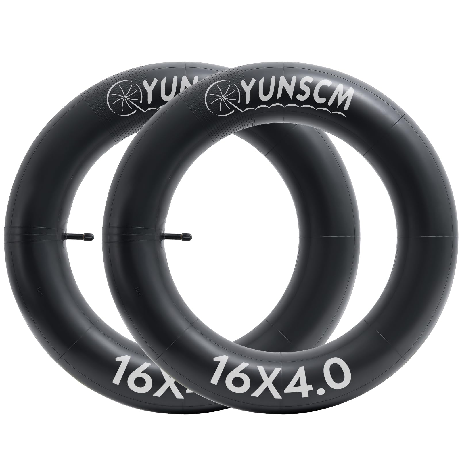 YunSCM 16x4.0 Premium Butyl Fat Bike Tubes