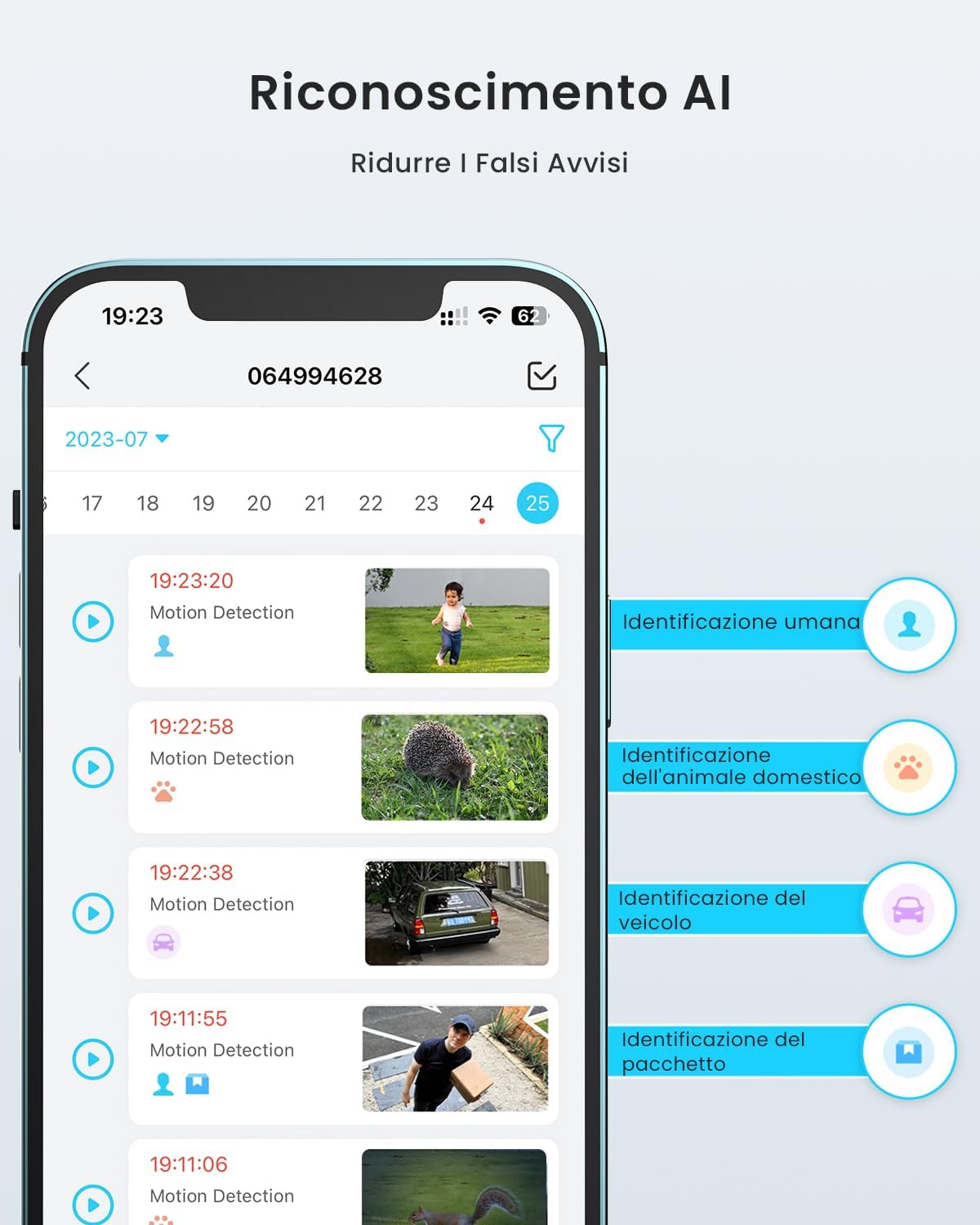 ieGeek 2K Telecamera Wi-Fi Esterno/Interno Senza Fili, Videocamera Sorveglianza WiFi Batteria, Rilevamento Movimento PIR, Sirena, Visione Notturna a Colori, 2 Vie Audio, Locale/Cloud, 2 pz