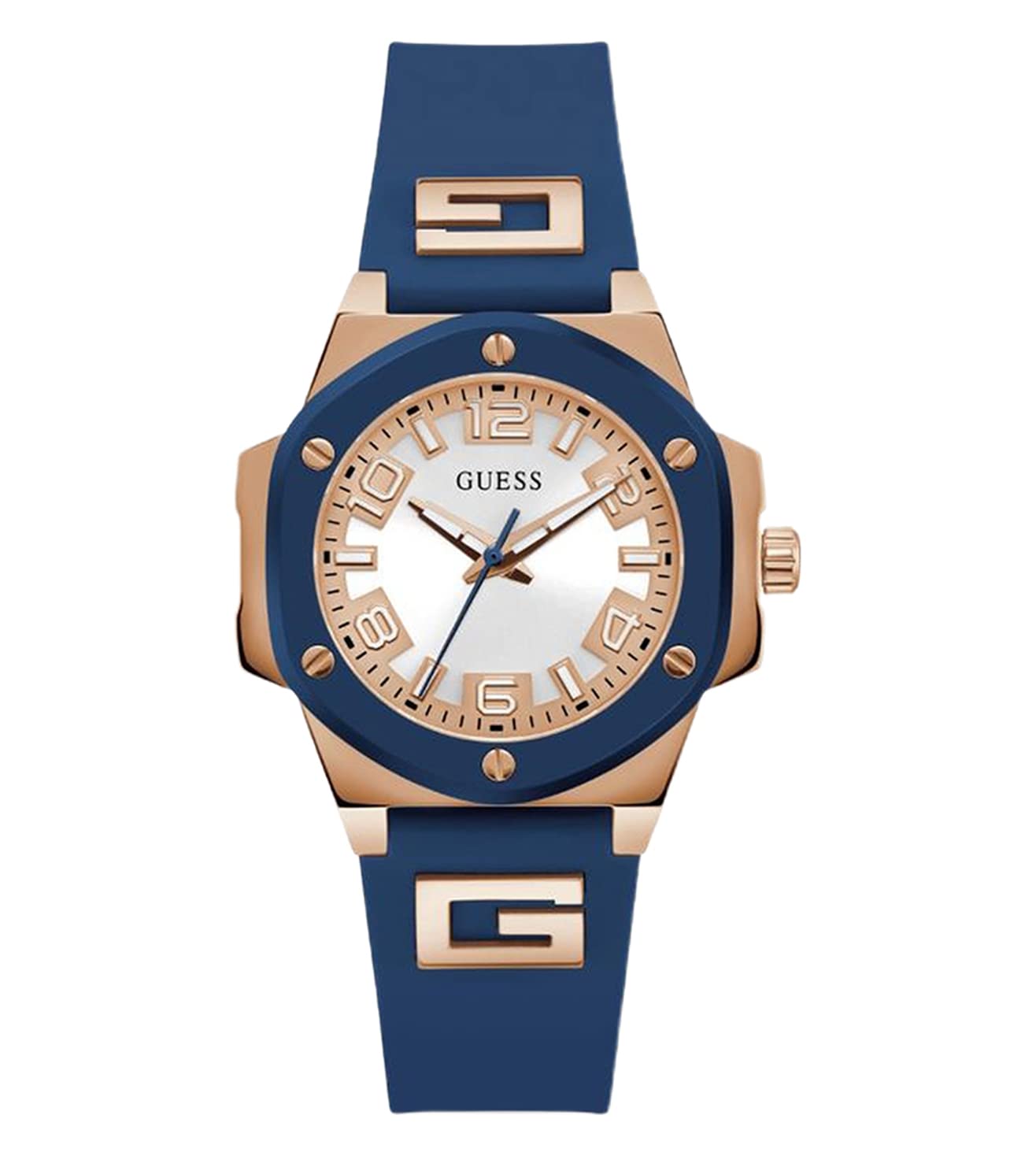 GUESS Silicone Analog Blue Dial Womens Watch-Gw0555L4 (B0BN8MXKX3) Amazon Price History, Amazon Price Tracker