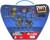 Vista 3 de Poppy Playtime - Juego de estuche coleccionista de minifiguras con Huggy Wuggy (10 figuras con exclusivas, Serie 1), multicolor, (FP7700)