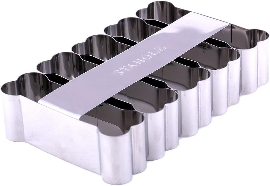 Dog Bone Multi Cookie Cutter - 5 Combined Stainless Steel Dog Bones - 3" Length - Highest Quality - Quick Dog Treat Cutter