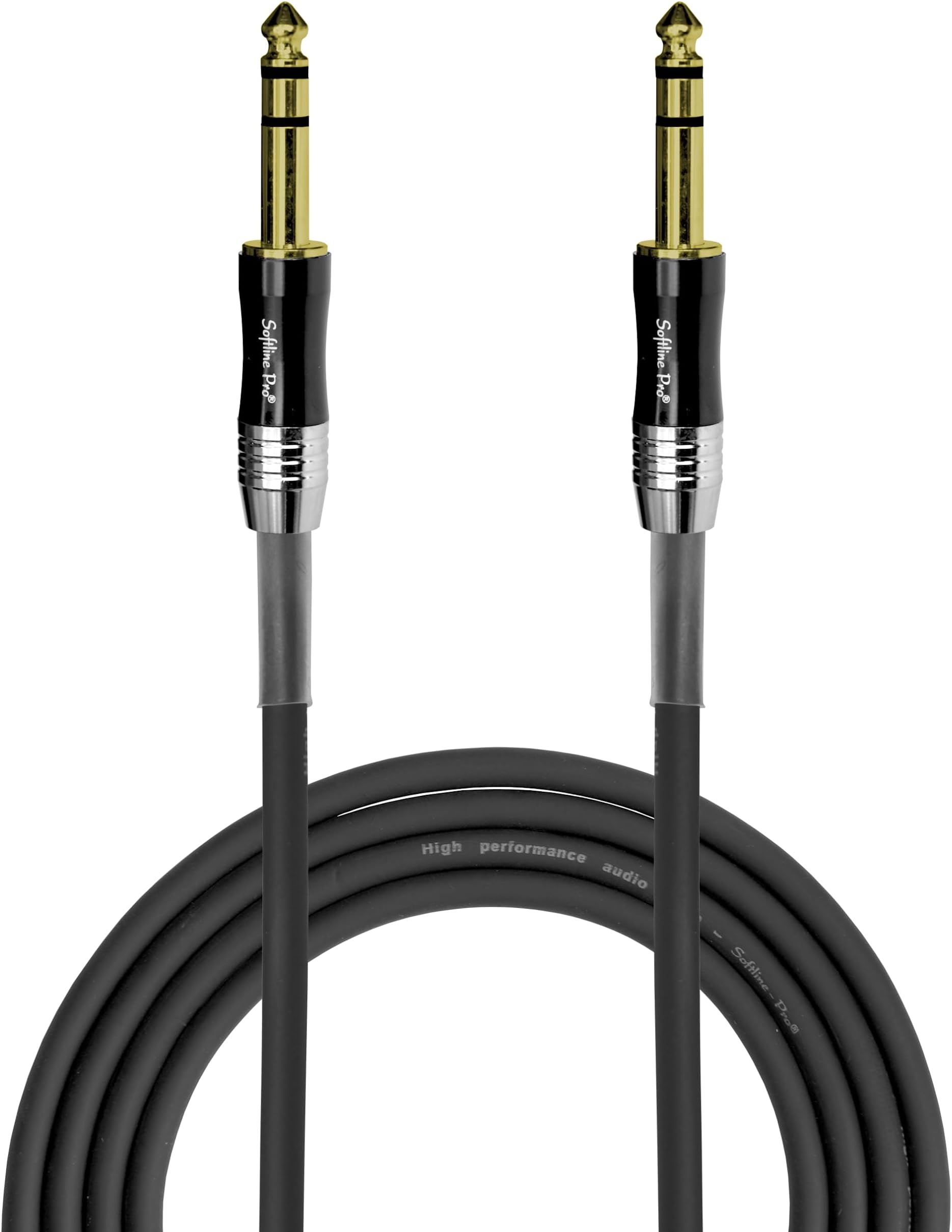 Cablecreation 1/4" Trs Balanced Stereo Audio Cable For Studio Monitors, Mixer, Yamaha Speaker
