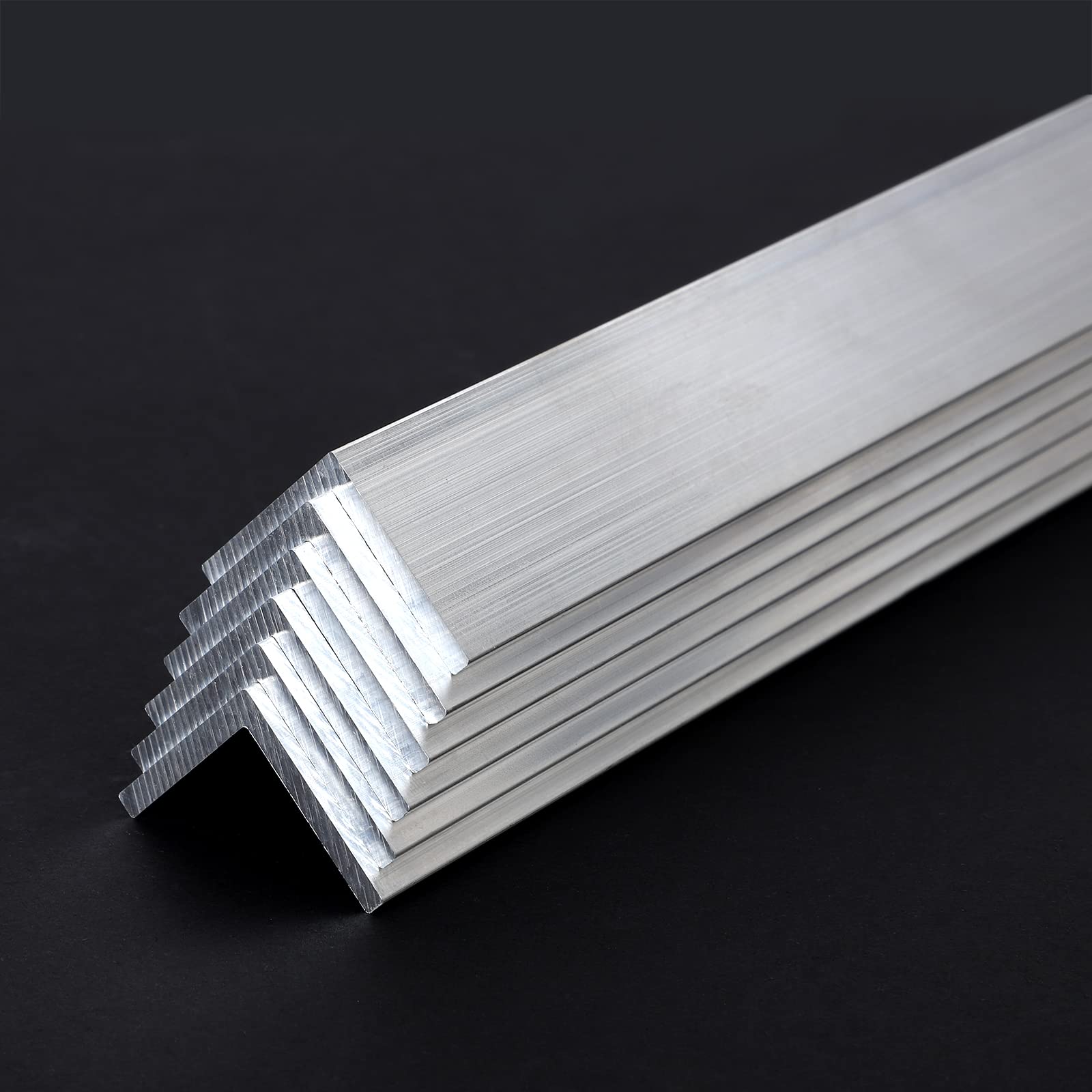 13Inch Aluminum Angle Stock,6 PCS 1" x 1"x 1/8" Aluminum Angle 6061, T6511 Mill Stock, 1/8" Thick
