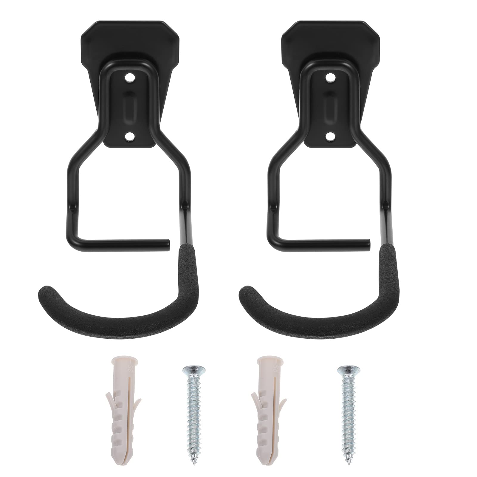 Gancho de pared para garaje de bicicletas colgador metálico doble resistente para casa