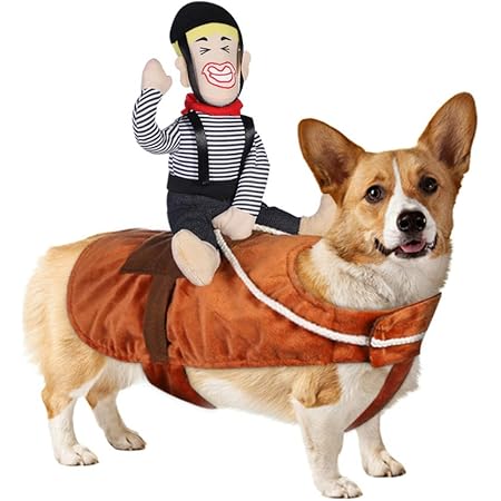 popetpop hund kostum lustige cowboy reiter kleidung hunde outfit ritter stil kleidung fur haustier halloween weihnachten cosplay party amazon de haustier