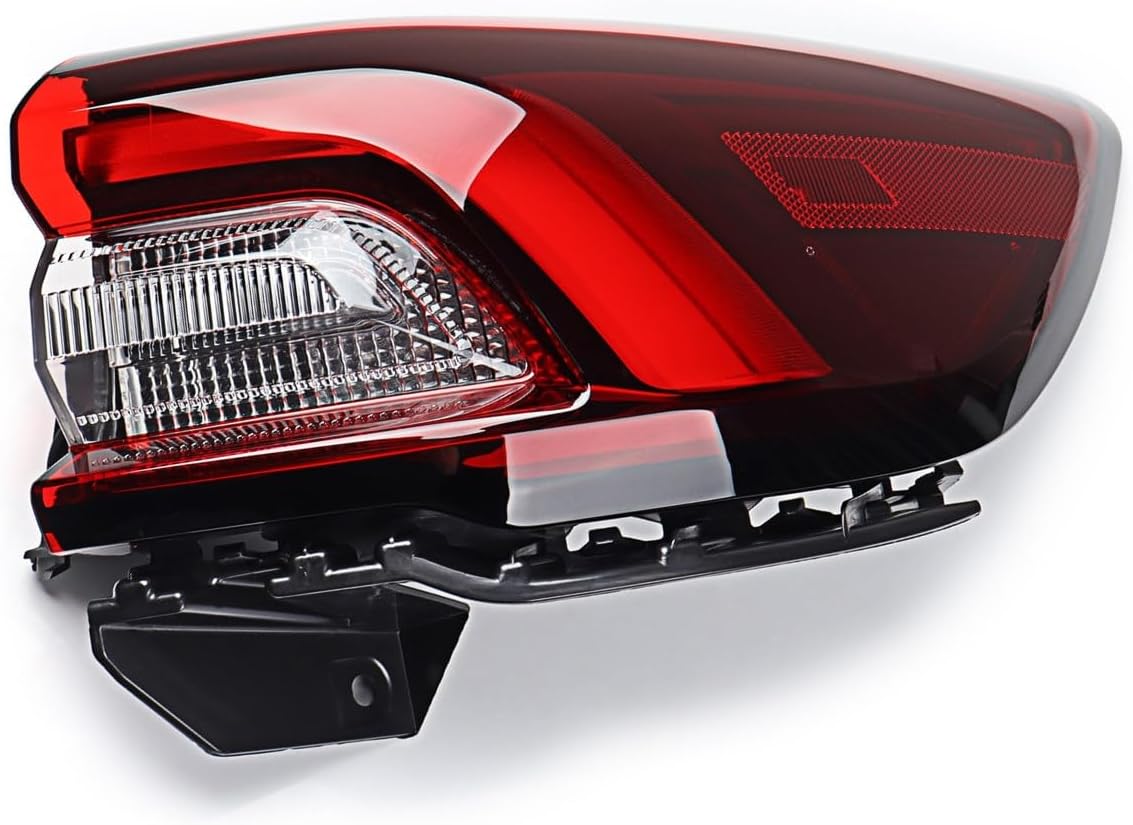 Astra Depot Right LED+Halogen Side Marker Brake Outer Tail Light Compatible for 2023-2024 Ford Escape | FO2805131, PJ6Z-13404-A, FO2805131D, FO2805131N, FO2805131P, FO2805131C - Red Passenger Taillamp