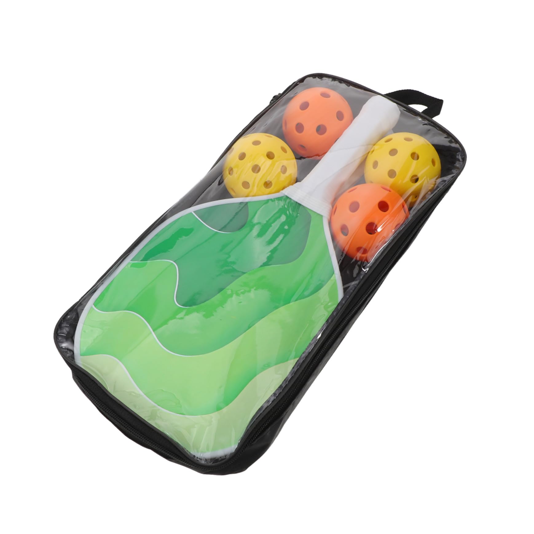 Kisangel Racchetta da Pickleball in Legno per Principianti e Professionisti | Palle e Borsa Inclusi, Attività Indoor e Travel, Controllo Bilanciato e Struttura Sottile