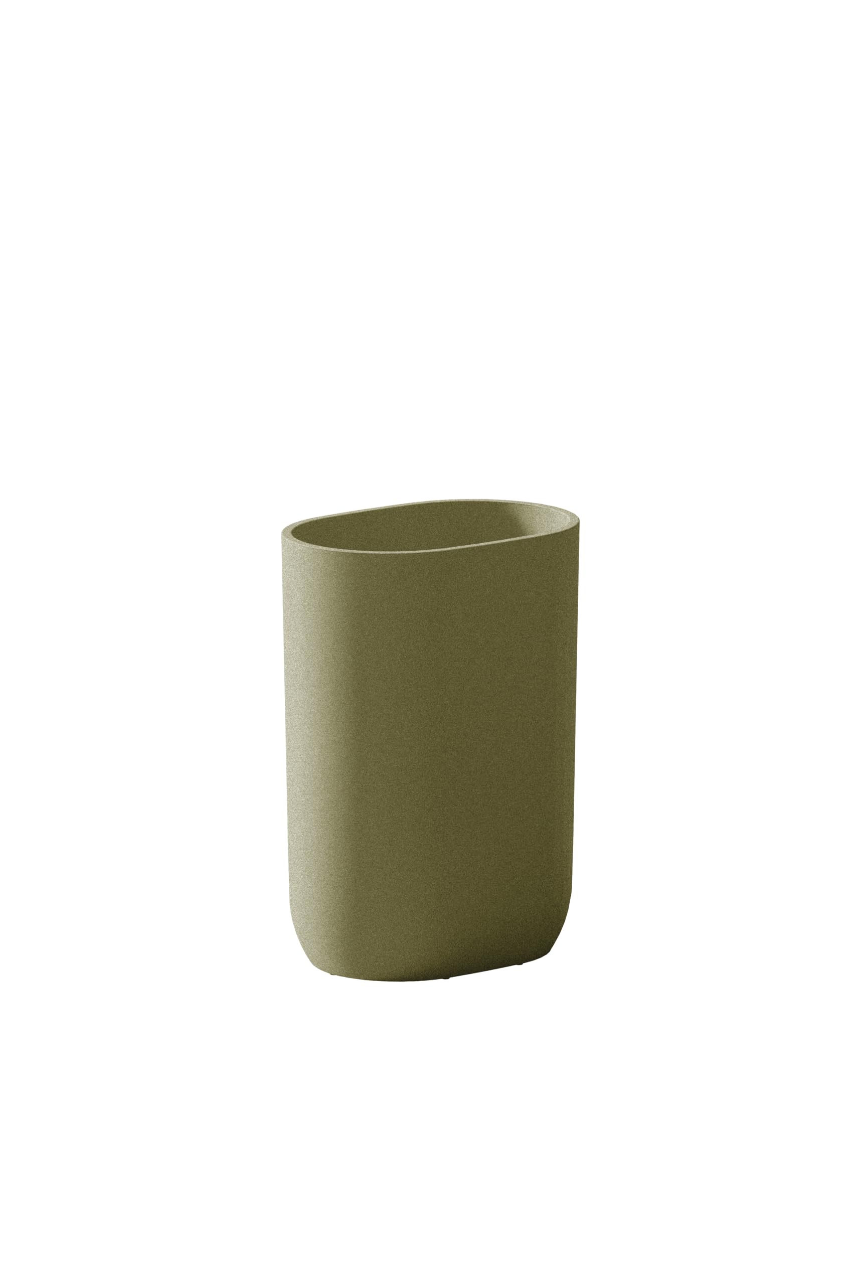 COSMIC ALIFE Toothbrush Holder for Bathroom Countertop with Minimalist and Functional Design. Pale Green Toothbrush Holder