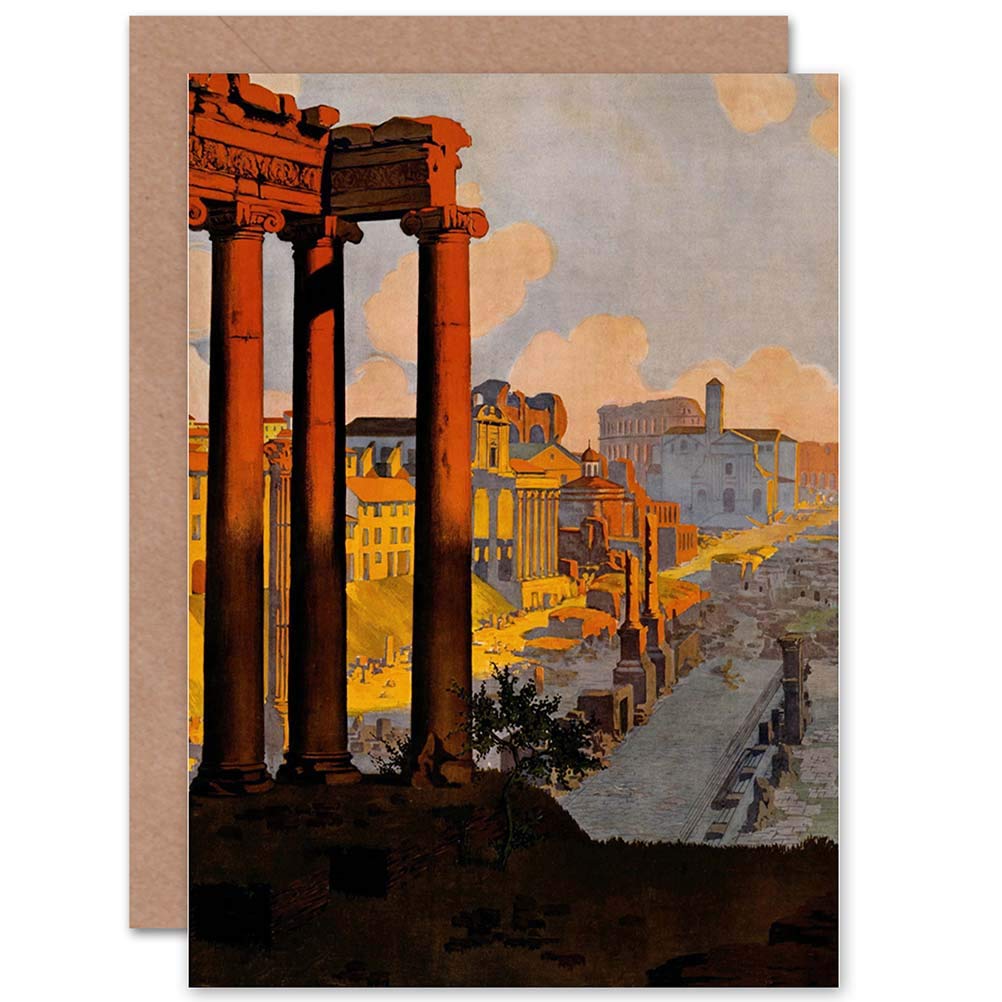 Artery8 Rome Italy Forum Roman Ruin Greeting Card