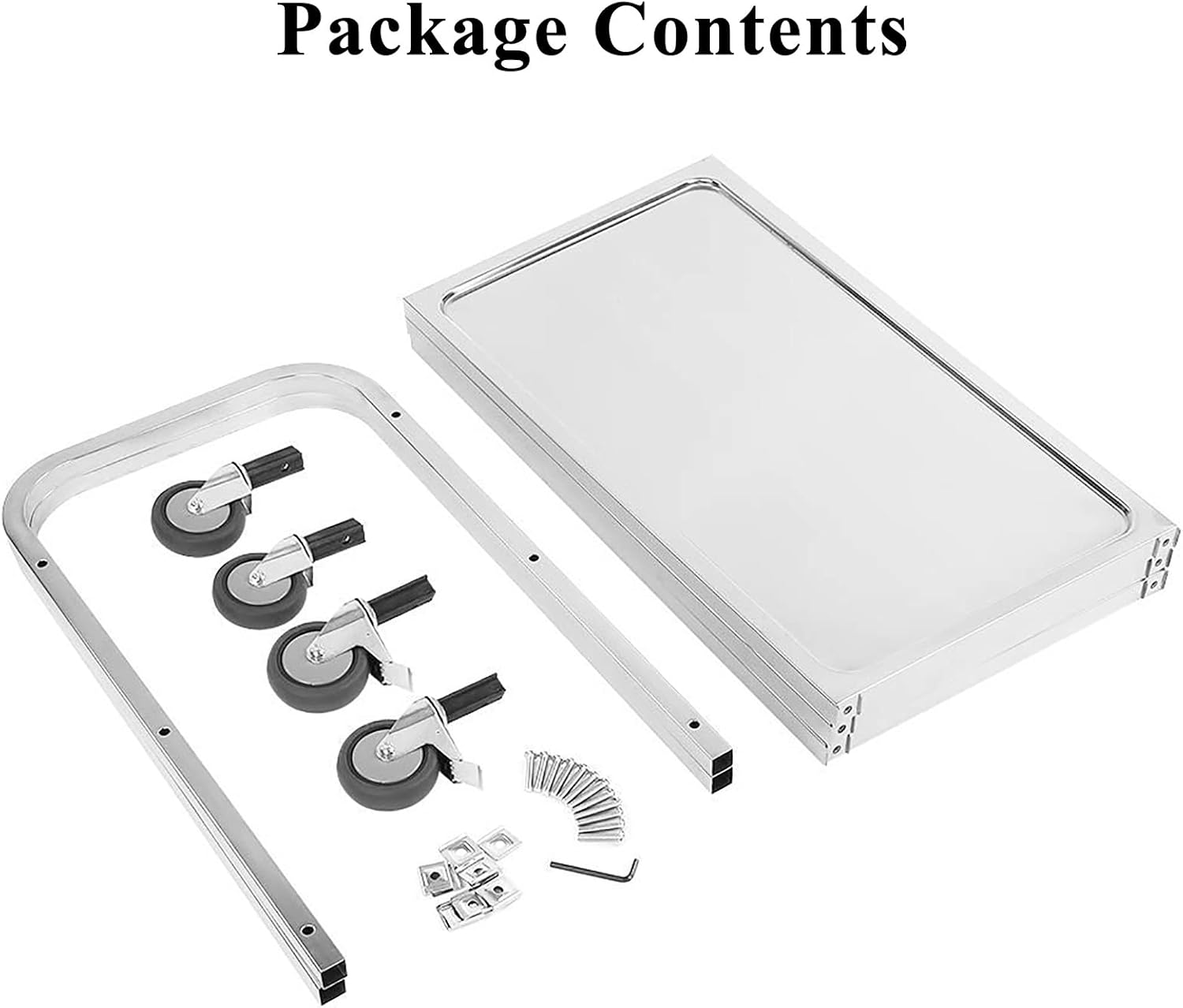 3 Tier Stainless Steel Kitchen Trolley Cart, Serving Kitchen Trolley Kitchen Cart with Locking Wheels,Catering Storage Trolley Island Utility,for Hotels Restaurants (Battery *1 : 75x40x83cm)