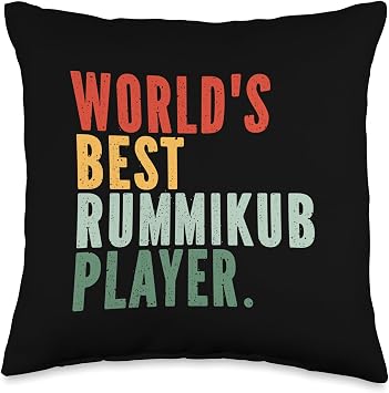 Worlds Best Rummikub Player Throw Pillow
