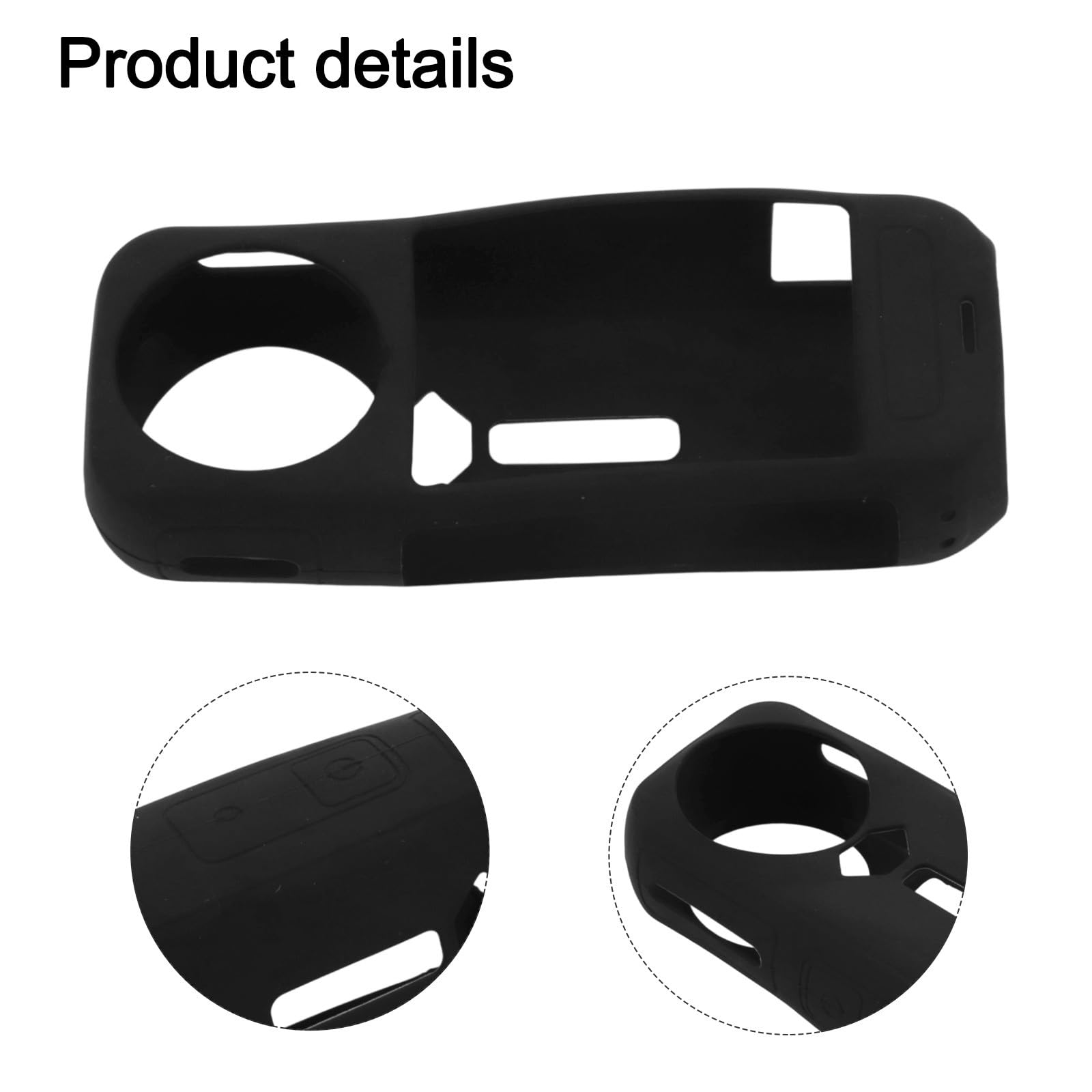 Funda protectora de silicona para cámara suave al tacto con diseño preciso, ligero y resistente a los arañazos, color negro