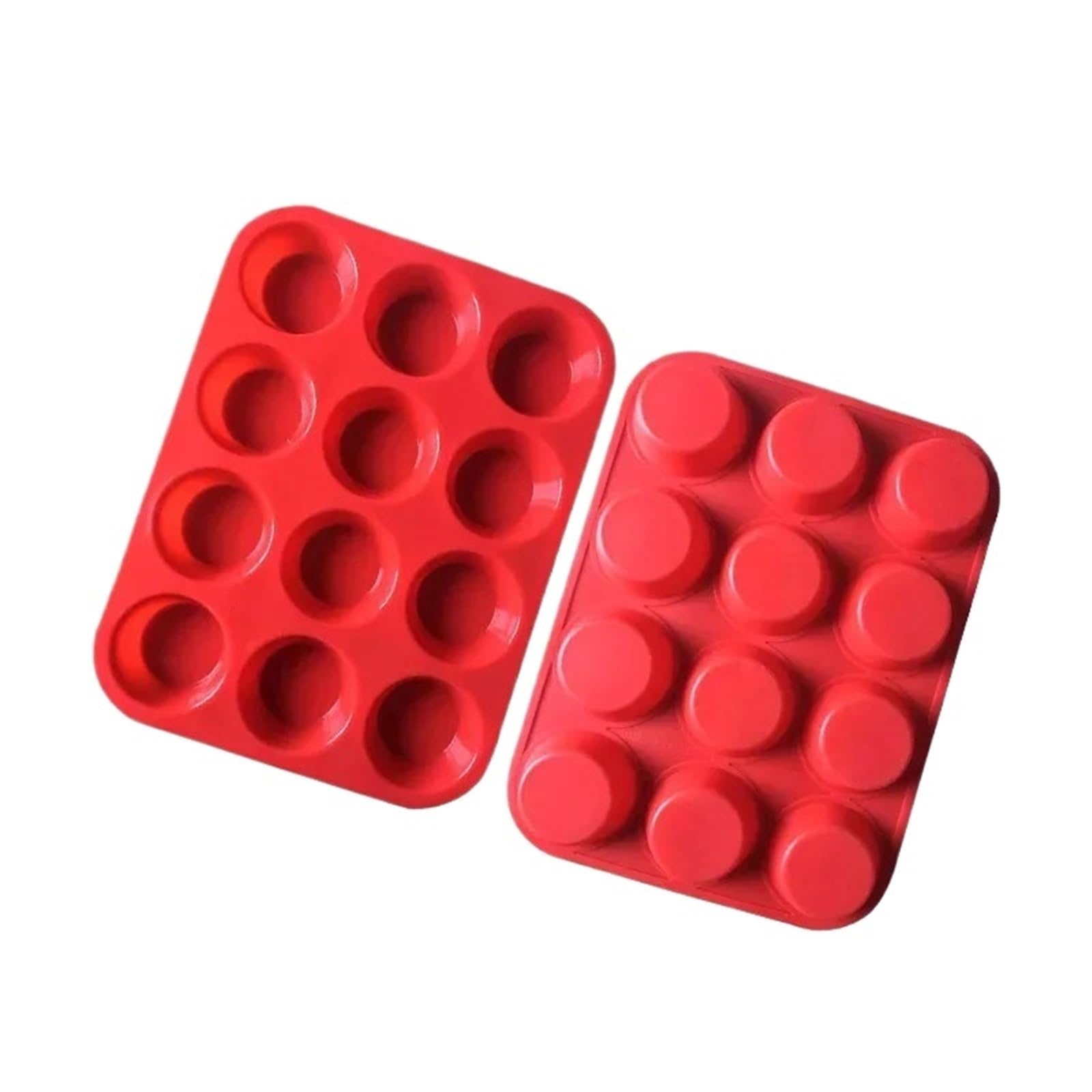 2 moldes for cupcakes, muffins, magdalenas, de silicona for pasteles, herramientas for hornear para Pasteles