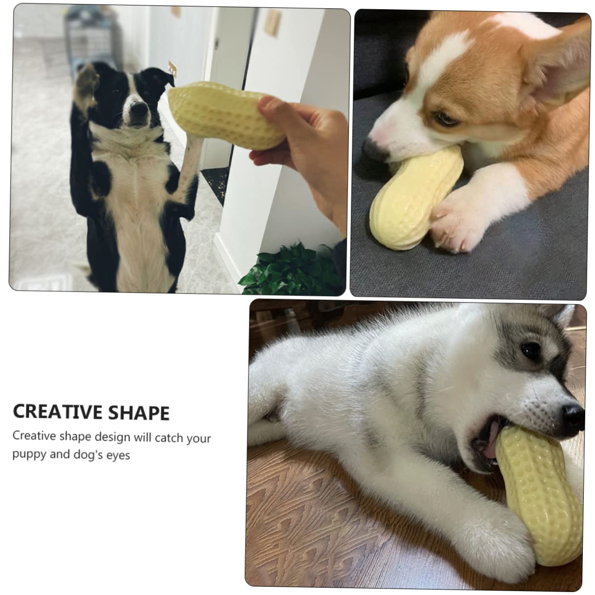 Mipcase 3piezas Juguete para Perros Masticable Indestructible para Limpiar y Instintos De Masticación Juguete Seguro para Perros Medianos y
