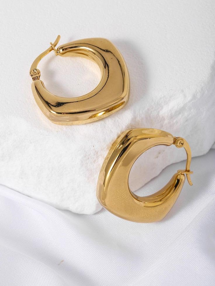 Image of Drop Dangle Earrings Set for Women and Girls | Celebrity Inspired Trendy Stylish Gold Plated Earrings Set Of 1