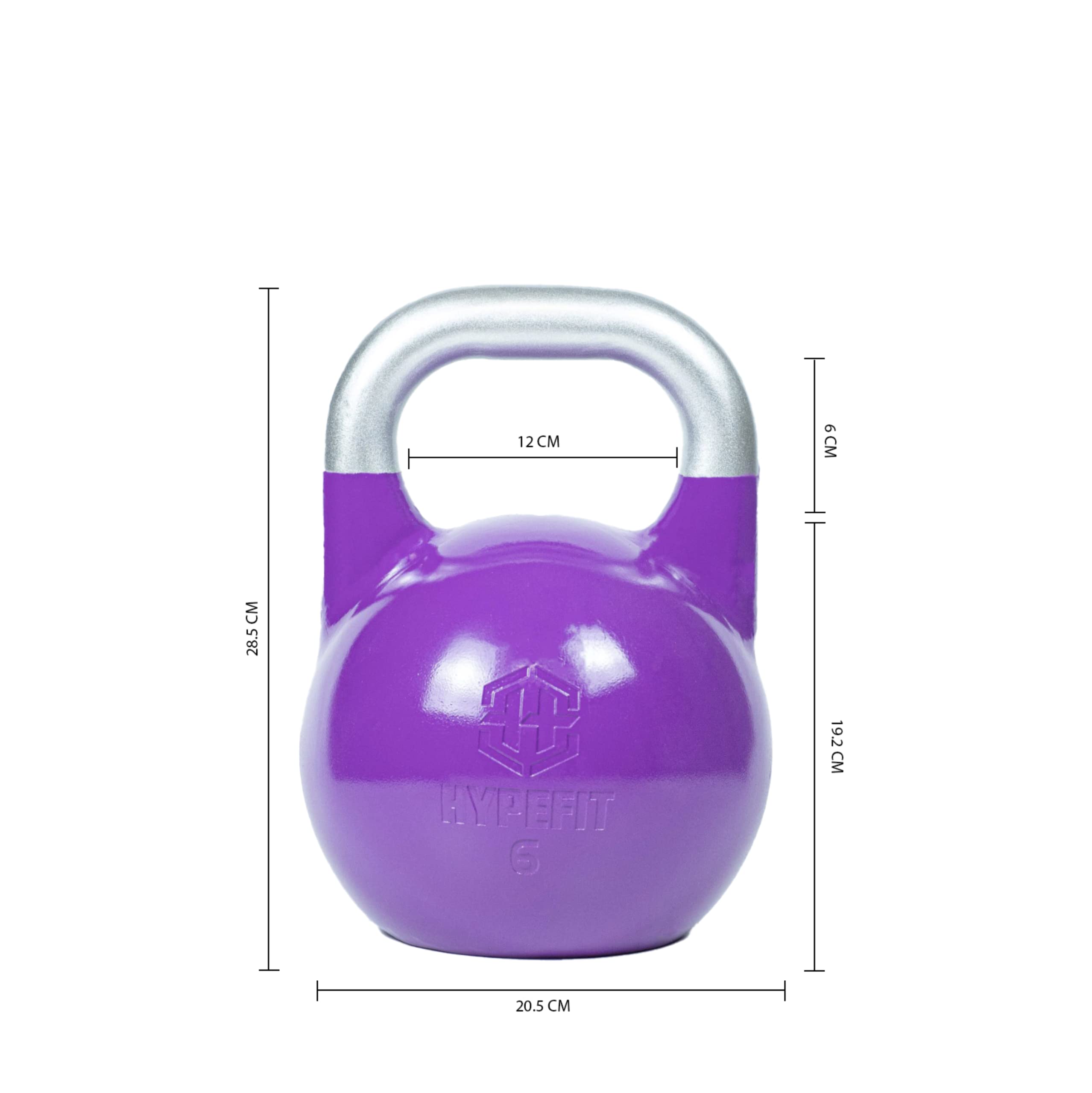 HYPEFIT Kettlebell de Competición de 4 Kg a 32 Kg | Pesa Rusa Kettlebell | Ideal para Entrenamiento Funcional | Pesas para Crossfit - Entrenamientos de Fuerza Musculatura y Core