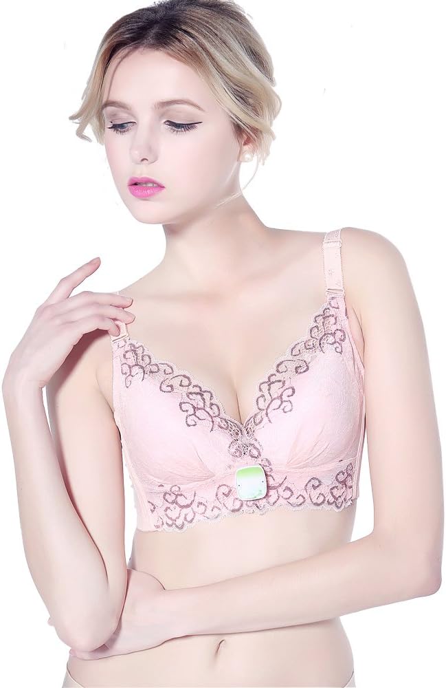 Yafei Breast Massager Vibrating Bra, Breast enlarger Bra Health Care Boob Enhancer Nipple Massager - 3 Frequency Vibration