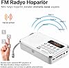 L-938 Şarjlı Taşınabilir FM Radyo | Dijital Ekranlı | USB/TF/SD/AUX Destekli | BL-5C Bataryalı Cep Radyosu (Beyaz)