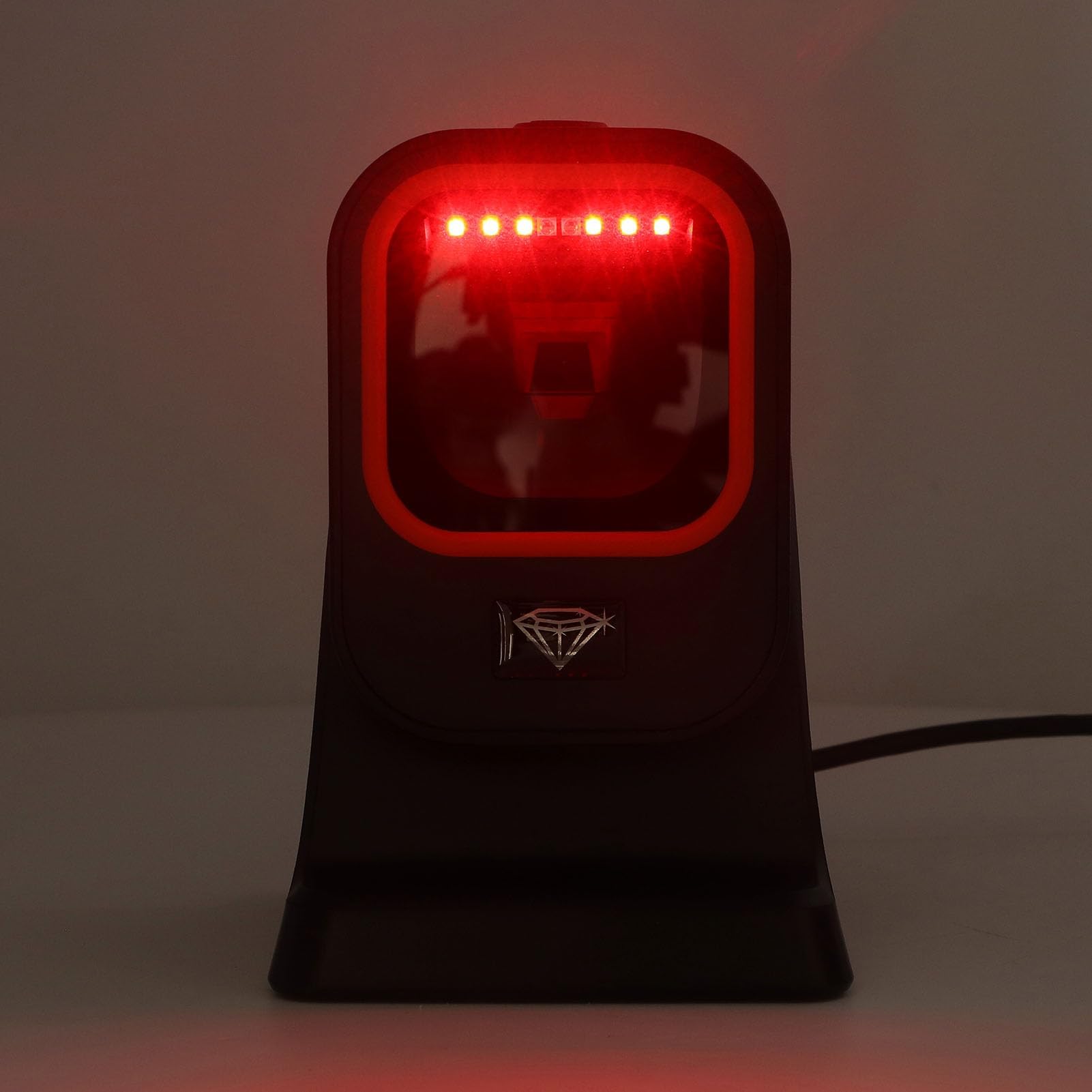 Scanner de Codes-Barres de Bureau, Scanner Filaire USB 1D 2D, Détection Automatique pour pour pour Lecteur de Codes-Barres QR Mains Libres pour Entrepôt, supermarché,