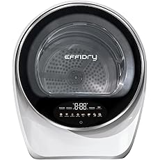 Portable Dryer for Clothes, 8.8 lbs Capacity Front Load Compact Laundry Dryer with LCD Display and Stainless Steel Drum, 850W Electric Dryer Machine for Apartment, Home, Dorm, RV, Blue