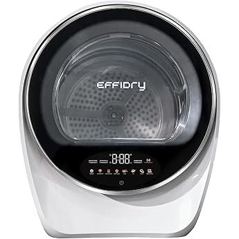 Portable Dryer for Clothes, 8.8 lbs Capacity Front Load Compact Laundry Dryer with LCD Display and Stainless Steel Drum, 850W Electric Dryer Machine for Apartment, Home, Dorm, RV, Blue