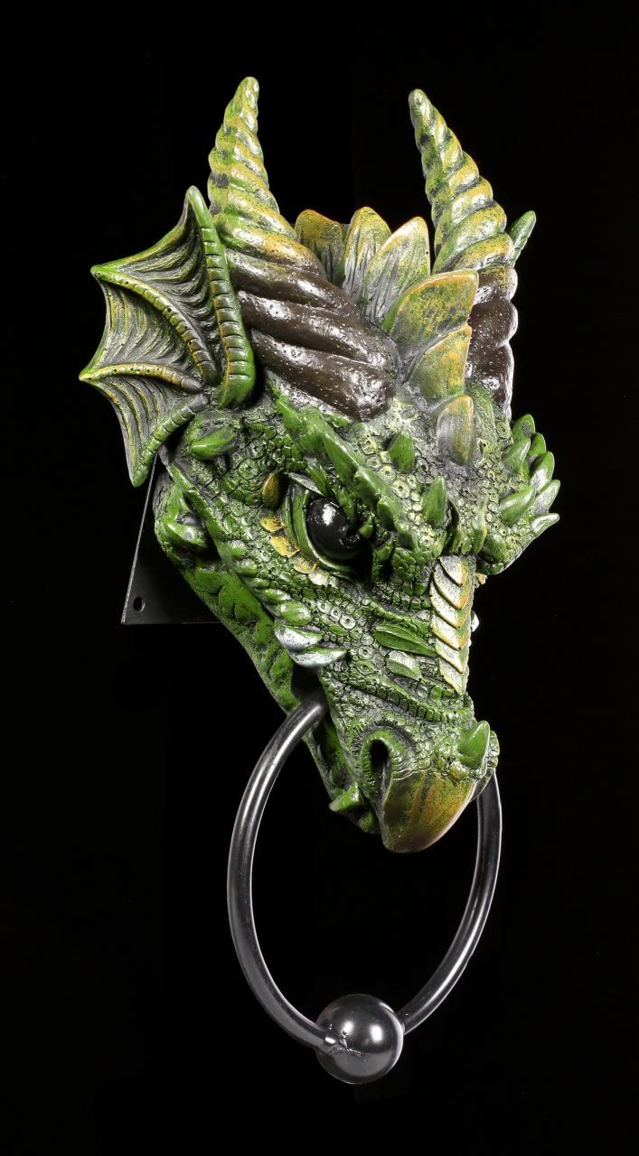 Drachen Türklopfer grün
