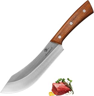 Couperet à viande Couteau de boucherie de bouchage de 7 pouces Boucherie 4Cr13 En acier inoxydable Couteaux Couteaux Couteaux de cuisson Viande Poulet Débotant Chef de boucher Couteau de cuisine Coute
