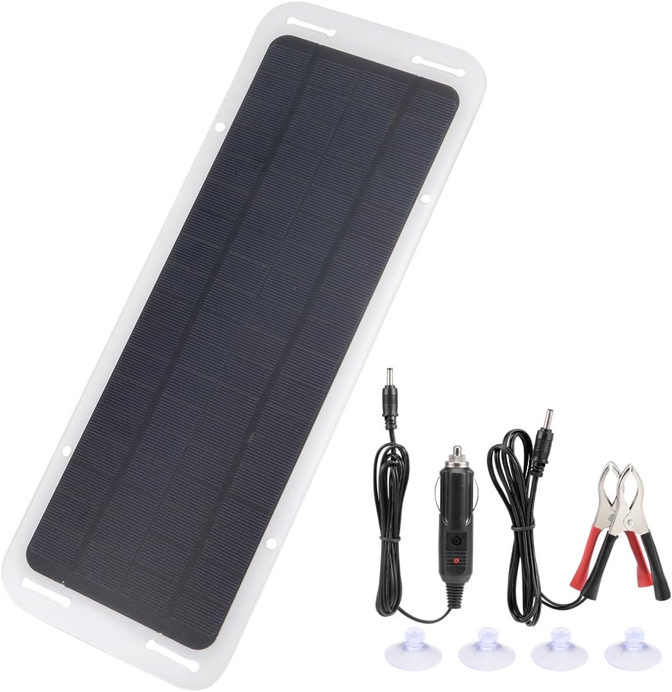 uxcell 18V 5W Portable Solar Car Panel Trickle Battery