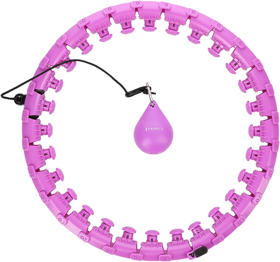 Hula hop plus size with tabs and weights HMS HHW12 purple