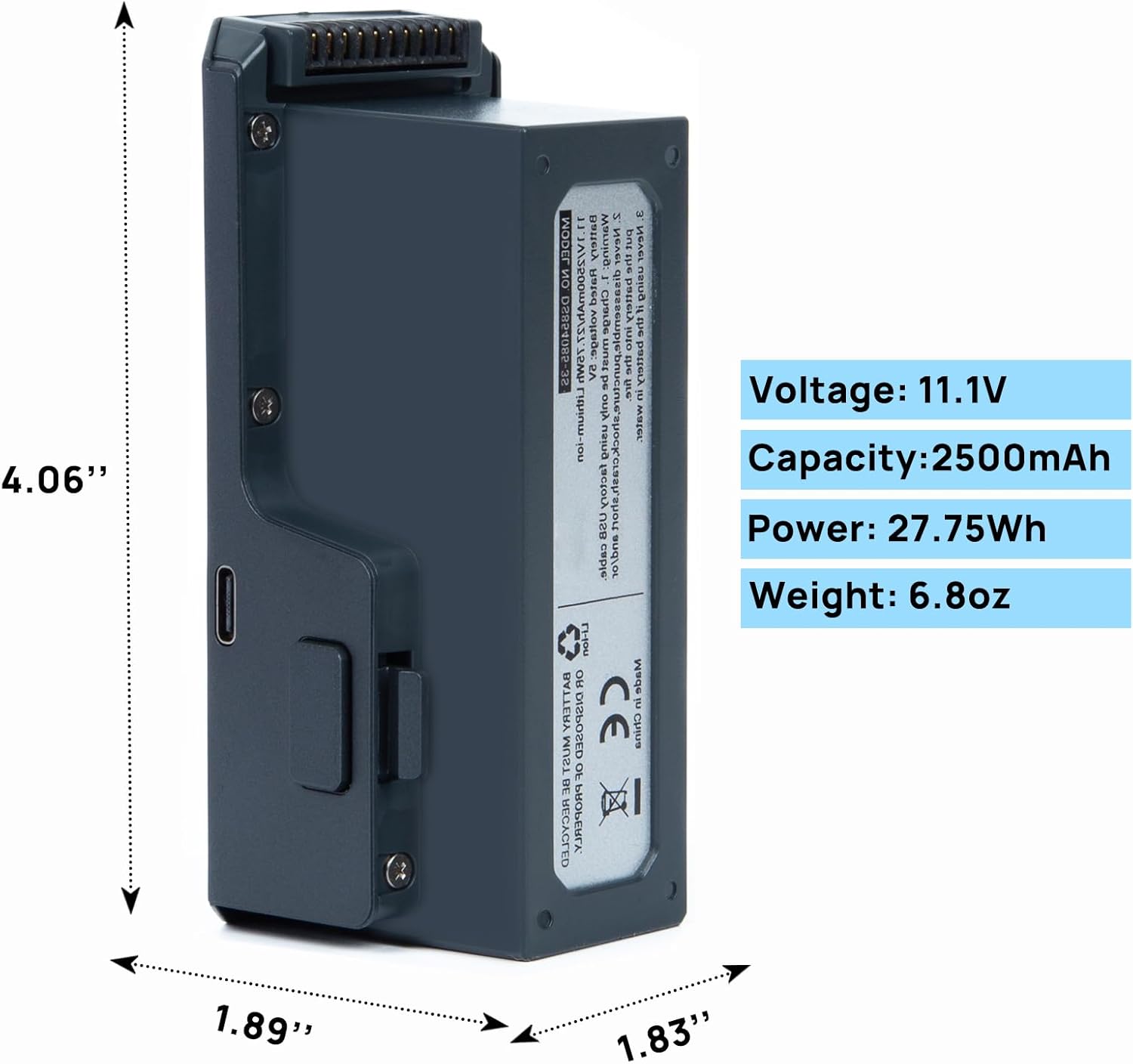 DS854085-3S Rechargeable Intelligent Module Battery Compatible with F11 F11PRO F11GIM F11GIM2 F24 DE22 F35 RC Quadcopter Drone Battery 11.1V 2500mAh