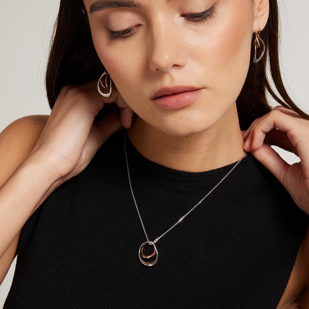 Calvin Klein Collares para Mujer Colección WARPED RINGS de acero inoxidable