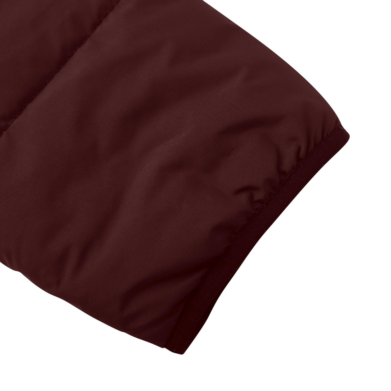Cappotto Invernale da Donna Trapuntato Lungo con Cappuccio e Bordo in Pelliccia Giacca Imbottita in Cotone Calda, Cappotto Casual Antivento per Le Giornate Fredde