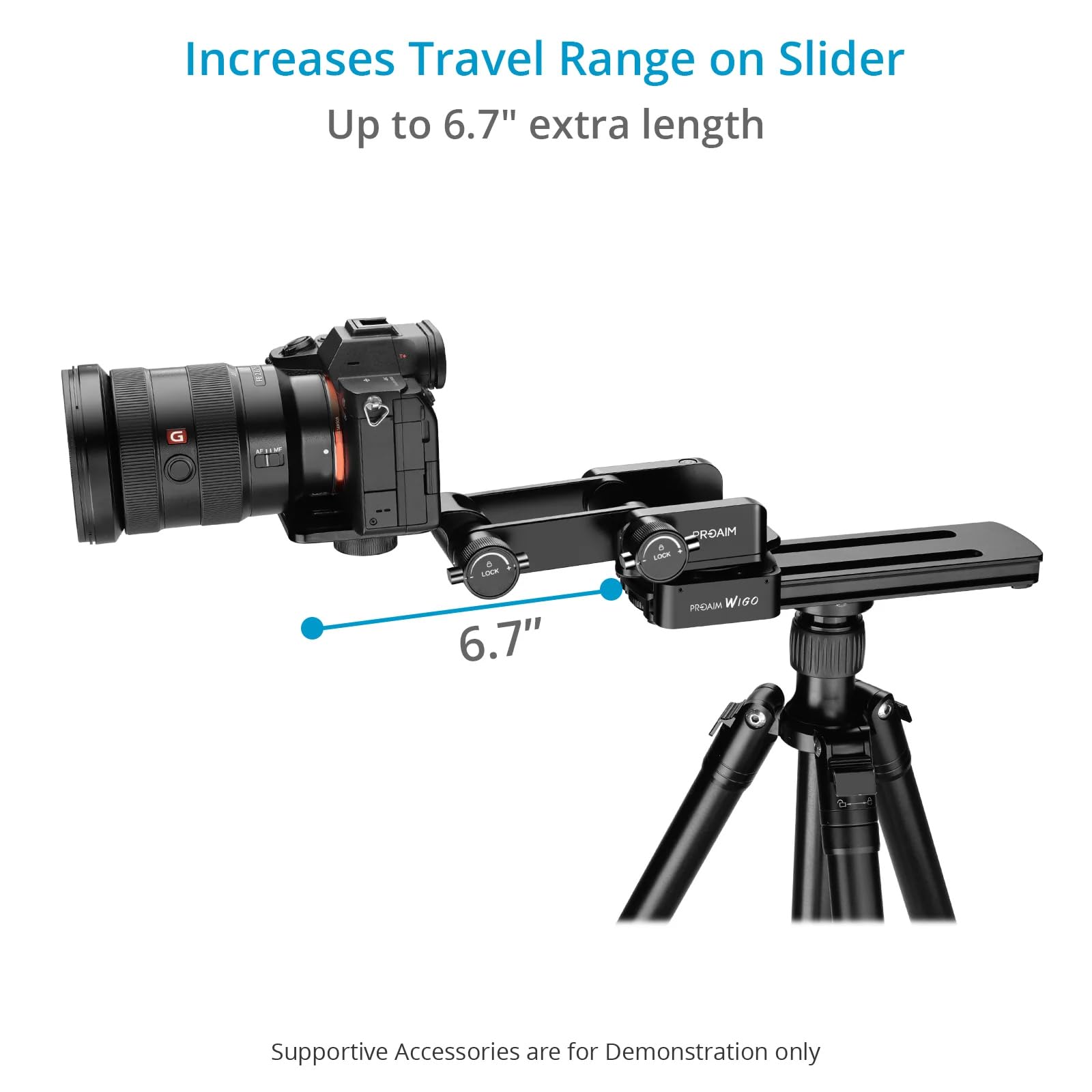 PROAIM Cabezal de cámara Z-Tilt (Pan-Tilt). Carga útil de 6,8 kg. Rango de panorámica: 340° y Rango de inclinación: 270°. Altura: 5.25 Pulgadas (P-ZTLT-01)