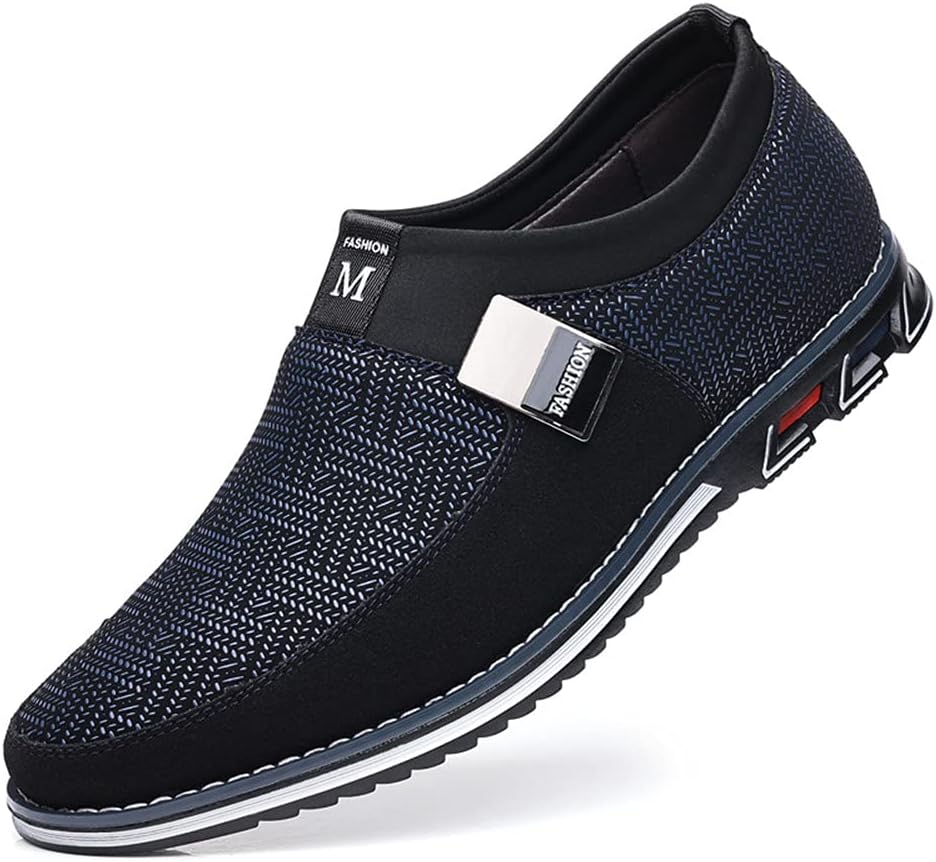 Veslesth Men Casual Shoes Sneakers Loafers Comfort Walking Shoes Fashion Driving Shoes Luxury Leather Shoes for Male Business Work Office Dress Outdoor